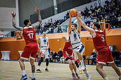 Basketball, Win2Day Superliga 2023/24, Grunddurchgang 17.Runde, Vienna Timberwolves, BC Vienna, Moritz Lanegger (21)