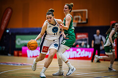 Basketball, Win2Day Basketball Damen Superliga 2023/24, Grunddurchgang 8.Runde, Vienna Timberwolves, UBI Graz, Antonia Dumancic (17), Simone Sill (15)