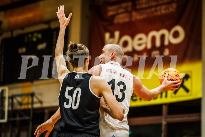 Basketball, Basketball Zweite Liga 2023/24, Grunddurchgang 13.Runde, Mattersburg Rocks, Basket Flames, Corey Hallett (13)