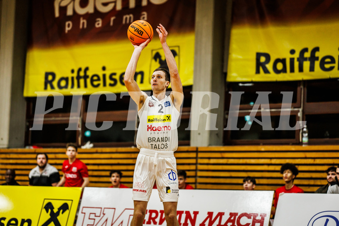 Basketball, Basketball Zweite Liga 2023/24, Grunddurchgang 13.Runde, Mattersburg Rocks, Basket Flames, Evgenios Sergienko (2)