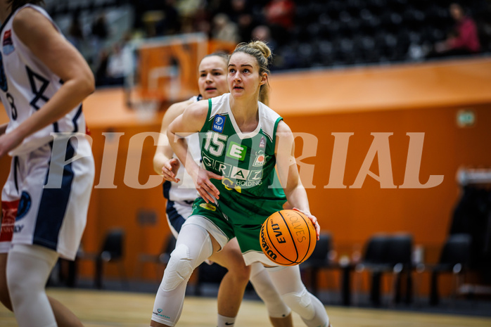 Basketball, Win2Day Basketball Damen Superliga 2023/24, Grunddurchgang 8.Runde, Vienna Timberwolves, UBI Graz, Simone Sill (15)