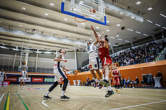 Basketball, Win2Day Superliga 2023/24, Grunddurchgang 17.Runde, Vienna Timberwolves, BC Vienna, Oscar Schmit (36)