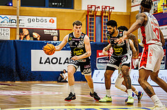 Basketball, win2day Basketball Superliga 2023/24, Grunddurchgang 17.Runde, Traiskirchen Lions, Gmunden Swans, Orri Gunnarsson (29)