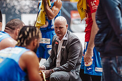 Basketball, Basketball Superliga 2023/24, Grunddurchgang 17.Runde, Oberwart Gunners, SKN St. Poelten, Mike Coffin (Head Coach)