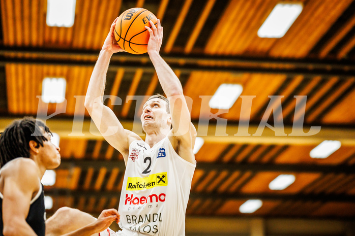 Basketball, Basketball Zweite Liga 2023/24, Grunddurchgang 13.Runde, Mattersburg Rocks, Basket Flames, Evgenios Sergienko (2)