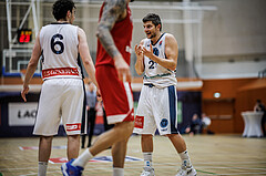 Basketball, Win2Day Superliga 2023/24, Grunddurchgang 17.Runde, Vienna Timberwolves, BC Vienna, Paul Rotter (6), Moritz Lanegger (21)