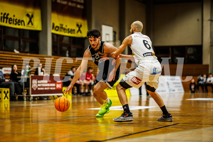 Basketball, Basketball Zweite Liga 2023/24, Grunddurchgang 13.Runde, Mattersburg Rocks, Basket Flames, Mika Petritsch (29)