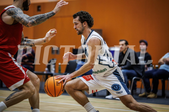Basketball, Win2Day Superliga 2023/24, Grunddurchgang 17.Runde, Vienna Timberwolves, BC Vienna, Oscar Schmit (36)