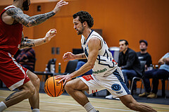 Basketball, Win2Day Superliga 2023/24, Grunddurchgang 17.Runde, Vienna Timberwolves, BC Vienna, Oscar Schmit (36)