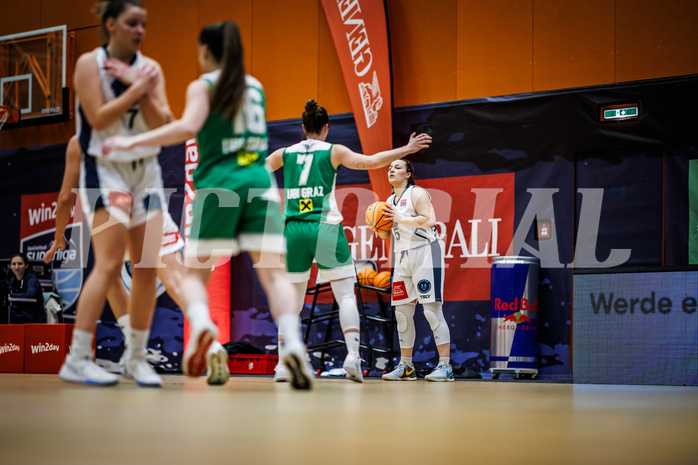 Basketball, Win2Day Basketball Damen Superliga 2023/24, Grunddurchgang 8.Runde, Vienna Timberwolves, UBI Graz, Katharina Kindl (5)