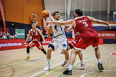 Basketball, Win2Day Superliga 2023/24, Grunddurchgang 17.Runde, Vienna Timberwolves, BC Vienna, Moritz Lanegger (21)