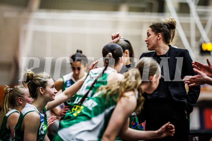 Basketball, Win2Day Basketball Damen Superliga 2023/24, Grunddurchgang 8.Runde, Vienna Timberwolves, UBI Graz, Tanja Kuzmanovic (Head Coach)