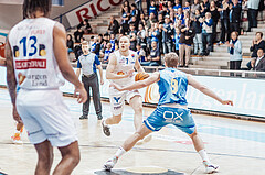 Basketball, Basketball Superliga 2023/24, Grunddurchgang 17.Runde, Oberwart Gunners, SKN St. Poelten, Sebastian Kaeferle (7)