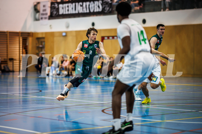 Basketball, Basketball Zweite Liga 2024/25, Grunddurchgang 7.Runde, UDW Alligators, Dornbirn Lions, Pauls Miglinieks (2)