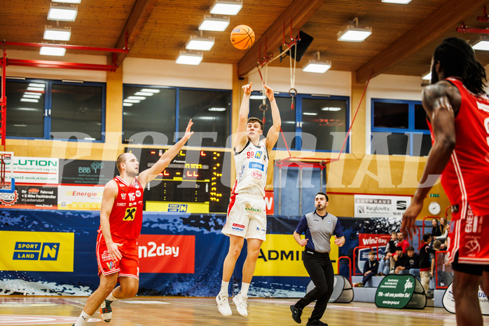 Basketball, win2day Basketball Superliga 2024/25, Grunddurchgang 8.Runde, SKN St. Pölten, Flyers Wels, Janis Tomaschek (99)