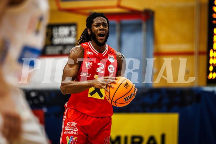 Basketball, win2day Basketball Superliga 2024/25, Grunddurchgang 8.Runde, SKN St. Pölten, Flyers Wels, Damion Rosser (2)