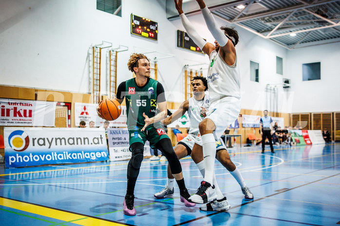 Basketball, Basketball Zweite Liga 2024/25, Grunddurchgang 7.Runde, UDW Alligators, Dornbirn Lions, Berk Mehmed (55), Steven Kaltenbrunner (8), Marko Kolaric (30)