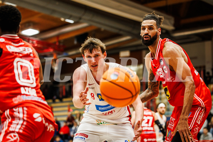 Basketball, win2day Basketball Superliga 2024/25, Grunddurchgang 8.Runde, SKN St. Pölten, Flyers Wels, Magnus Hoj Madsen (8)