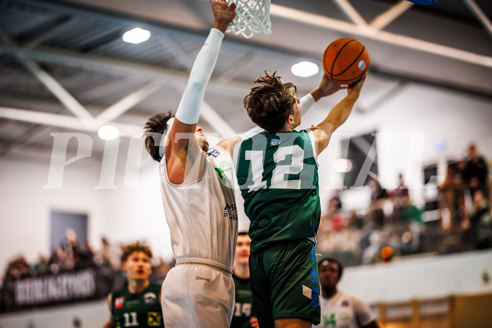 Basketball, Basketball Zweite Liga 2024/25, Grunddurchgang 7.Runde, UDW Alligators, Dornbirn Lions, Marko Kolaric (30), Mateja Djurasic (12)