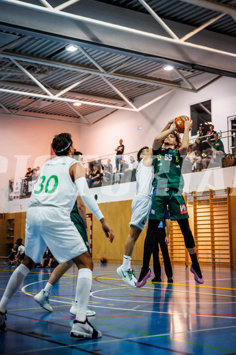Basketball, Basketball Zweite Liga 2024/25, Grunddurchgang 7.Runde, UDW Alligators, Dornbirn Lions, Petar Cosic (3), Berk Mehmed (55)