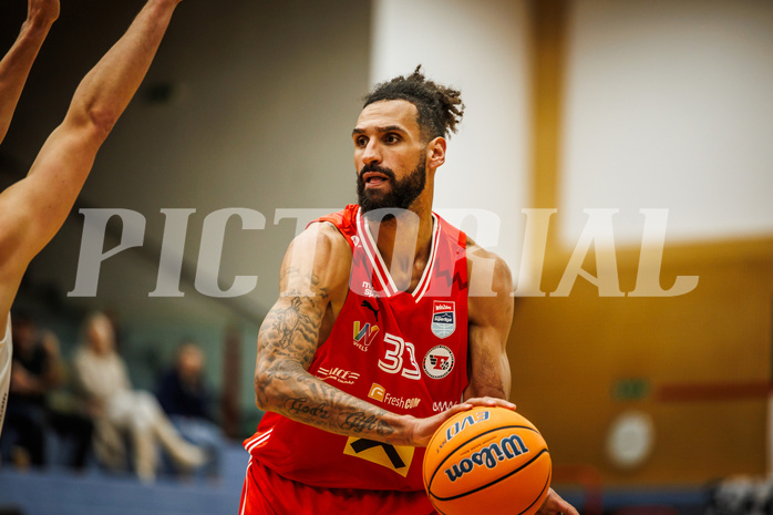 Basketball, win2day Basketball Superliga 2024/25, Grunddurchgang 8.Runde, SKN St. Pölten, Flyers Wels, Craig Osaikhwuwuomwan (33)