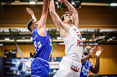 Basketball, bet-at-home Basketball Superliga 2020/21, Platzierungsrunde 9.Runde, Kapfenberg Bulls, Oberwart Gunners, Nemanja Krstic (12)