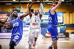 Basketball, bet-at-home Basketball Superliga 2020/21, Platzierungsrunde 9.Runde, Kapfenberg Bulls, Oberwart Gunners, Eric McClellan (8)