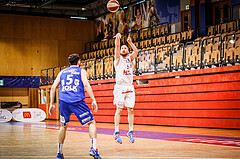 Basketball, bet-at-home Basketball Superliga 2020/21, Platzierungsrunde 9.Runde, Kapfenberg Bulls, Oberwart Gunners, Thomas Schreiner (5)