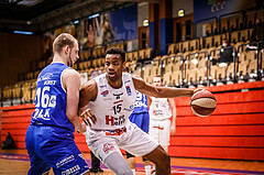 Basketball, bet-at-home Basketball Superliga 2020/21, Platzierungsrunde 9.Runde, Kapfenberg Bulls, Oberwart Gunners, Justin DeJon Briggs (15)