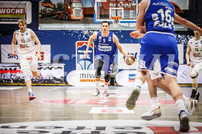 Basketball, bet-at-home Basketball Superliga 2020/21, Platzierungsrunde 9.Runde, Kapfenberg Bulls, Oberwart Gunners, Edi Patekar (9)