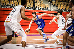 Basketball, bet-at-home Basketball Superliga 2020/21, Platzierungsrunde 9.Runde, Kapfenberg Bulls, Oberwart Gunners, Ignas Fiodorovas (5)