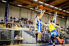 Basketball, win2day Basketball Superliga 2021/22, Platzierungsrunde 3.Runde, SKN St. Pölten Basketball, Oberwart Gunners, Derek Hanes (14)