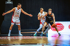Basketball, Win2Day Superliga 2022/23, Grunddurchgang 3.Runde, BC GGMT Vienna, CITIES Panthers Fürstenfeld, Stefan Savic (13), Andrija Blatancic (4)