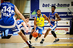 Basketball, win2day Basketball Superliga 2021/22, Platzierungsrunde 3.Runde, SKN St. Pölten Basketball, Oberwart Gunners, Michael Holton Jr. (14)