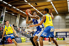 Basketball, win2day Basketball Superliga 2021/22, Platzierungsrunde 3.Runde, SKN St. Pölten Basketball, Oberwart Gunners, Rob Howard (5)