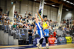 Basketball, win2day Basketball Superliga 2021/22, Platzierungsrunde 3.Runde, SKN St. Pölten Basketball, Oberwart Gunners, Brock Gardner (10)