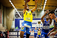 Basketball, win2day Basketball Superliga 2021/22, Platzierungsrunde 3.Runde, SKN St. Pölten Basketball, Oberwart Gunners, Steven Kaltenbrunner (7)