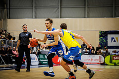 Basketball, win2day Basketball Superliga 2021/22, Platzierungsrunde 3.Runde, SKN St. Pölten Basketball, Oberwart Gunners, Jonathan Knessl (12)