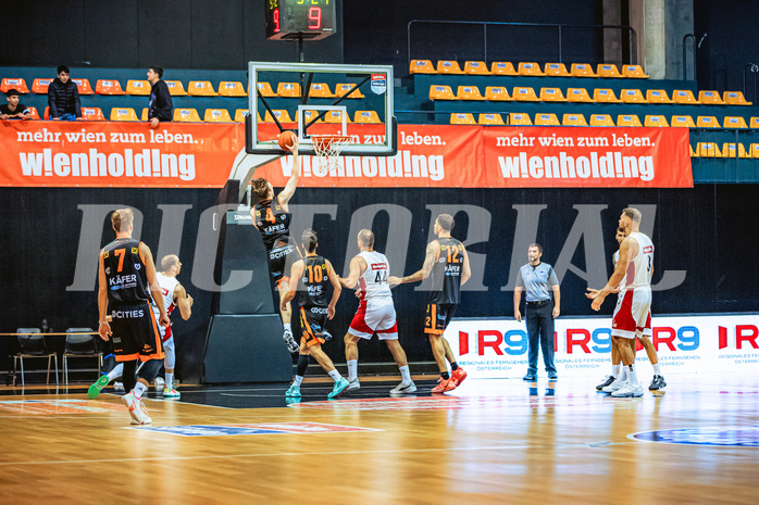 Basketball, Win2Day Superliga 2022/23, Grunddurchgang 3.Runde, BC GGMT Vienna, CITIES Panthers Fürstenfeld, Andrija Blatancic (4)