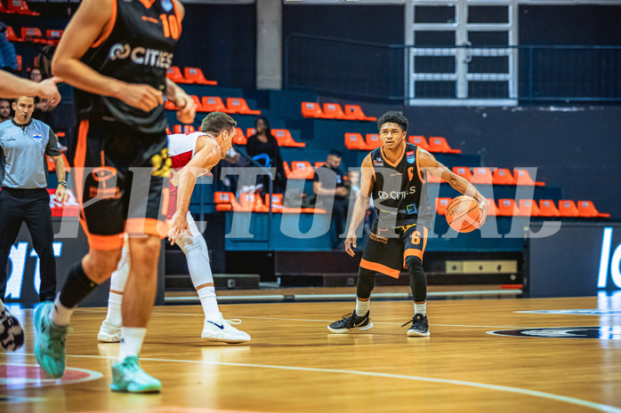 Basketball, Win2Day Superliga 2022/23, Grunddurchgang 3.Runde, BC GGMT Vienna, CITIES Panthers Fürstenfeld, Steve Robinson Jr. (6)