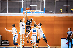 Basketball, Win2Day Superliga 2022/23, Grunddurchgang 3.Runde, Vienna D.C. Timberwolves, Raiffeisen Flyers Wels, Elias Wlasak (8), Donovan Smith (1)