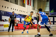 Basketball, win2day Basketball Superliga 2021/22, Platzierungsrunde 3.Runde, SKN St. Pölten Basketball, Oberwart Gunners, Benan Ersek (17)