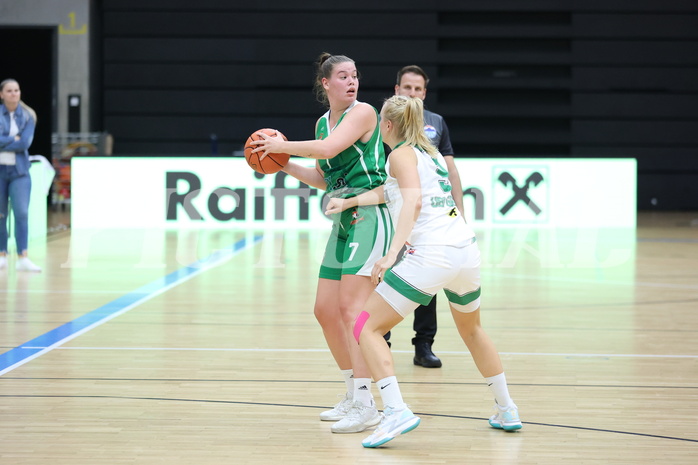 16.10.2022, Raiffeisen Sportpark, Basketball Damen Superliga 2022/23, Grunddurchgang 3.Runde,  
UBI Graz vs. KOS Celovec,  