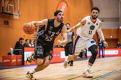 Basketball, Win2Day Superliga 2022/23, Grunddurchgang 3.Runde, Vienna D.C. Timberwolves, Raiffeisen Flyers Wels, Yonatan Rabinowitz (24)