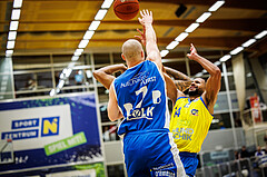 Basketball, win2day Basketball Superliga 2021/22, Platzierungsrunde 3.Runde, SKN St. Pölten Basketball, Oberwart Gunners, Michael Holton Jr. (14)