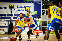 Basketball, win2day Basketball Superliga 2021/22, Platzierungsrunde 3.Runde, SKN St. Pölten Basketball, Oberwart Gunners, Michael Holton Jr. (14)
