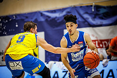 Basketball, win2day Basketball Superliga 2021/22, Platzierungsrunde 3.Runde, SKN St. Pölten Basketball, Oberwart Gunners, Derek Hanes (14)