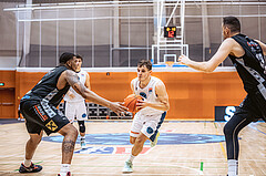 Basketball, Win2Day Superliga 2022/23, Grunddurchgang 3.Runde, Vienna D.C. Timberwolves, Raiffeisen Flyers Wels, Elias Wlasak (8)