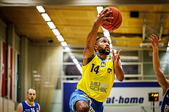 Basketball, win2day Basketball Superliga 2021/22, Platzierungsrunde 3.Runde, SKN St. Pölten Basketball, Oberwart Gunners, Michael Holton Jr. (14)