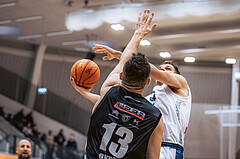Basketball, Win2Day Superliga 2022/23, Grunddurchgang 3.Runde, Vienna D.C. Timberwolves, Raiffeisen Flyers Wels, Elias Wlasak (8)